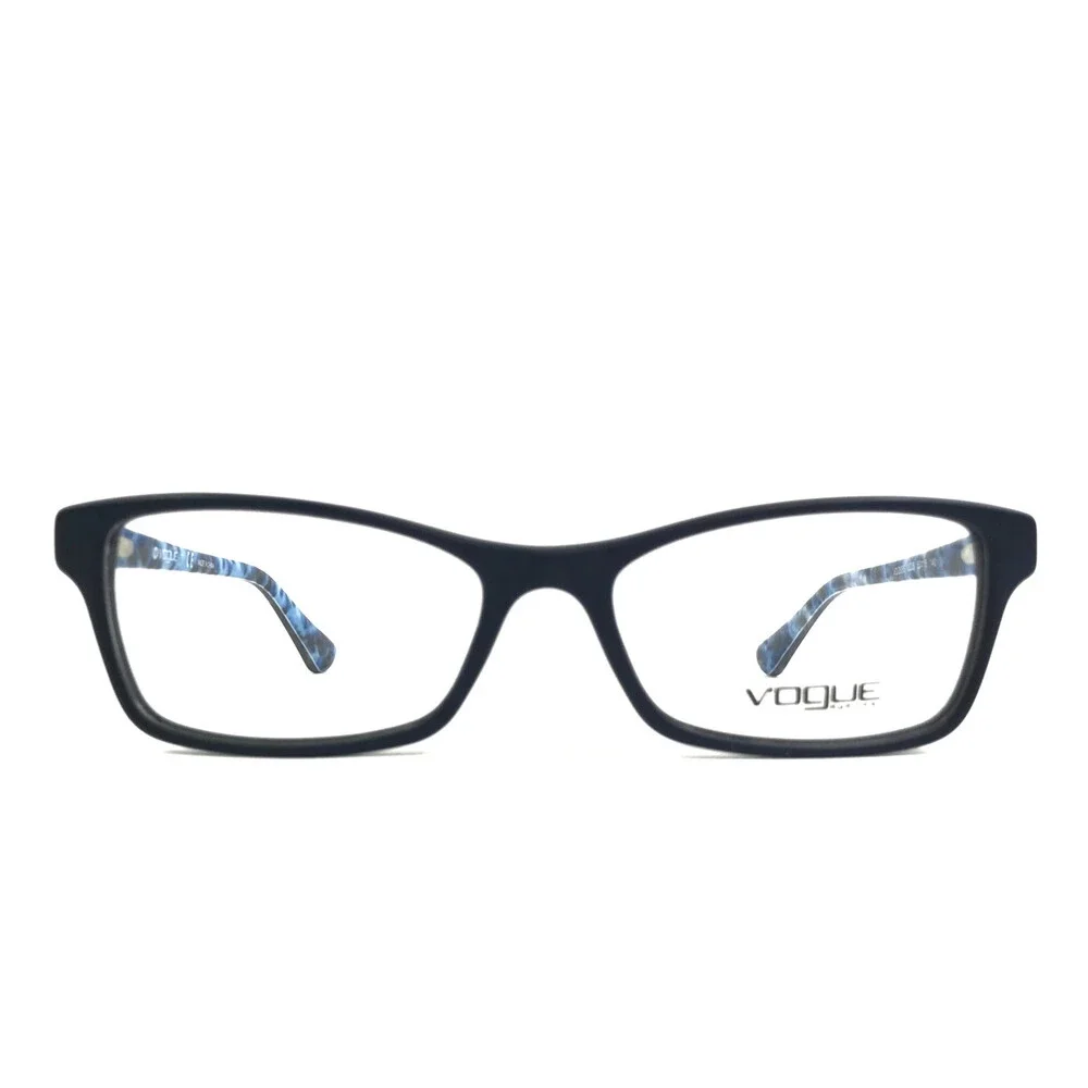 Vogue Eyeglasses Frames VO2886 2225 Matte Blue Rectangle Full Rim 53-16-140